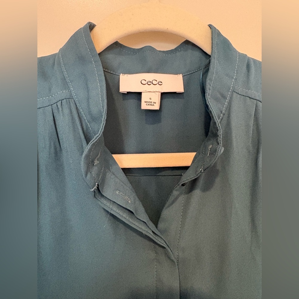 CeCe Teal Blue Mini Dress - Picture 2 of 10